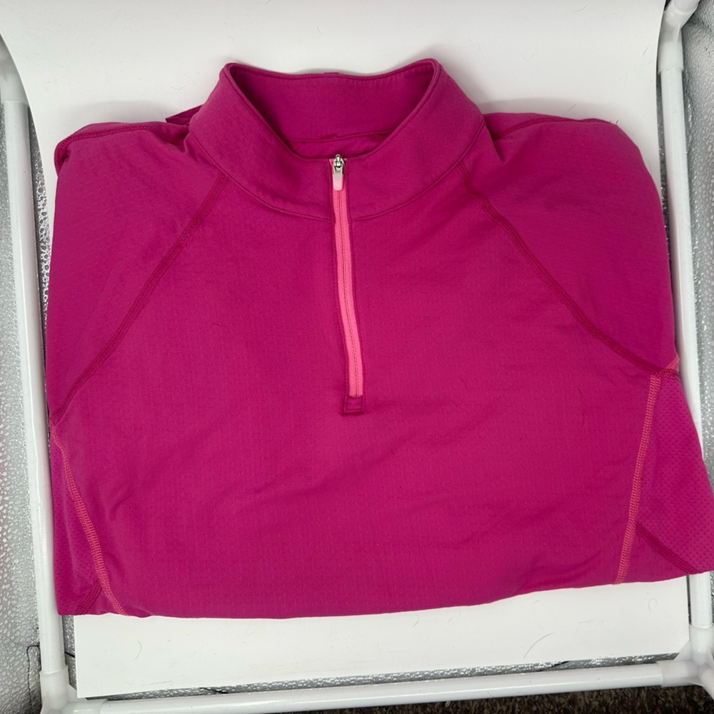 Noble Outfitters Pink Quarter-Zip Sun shirt